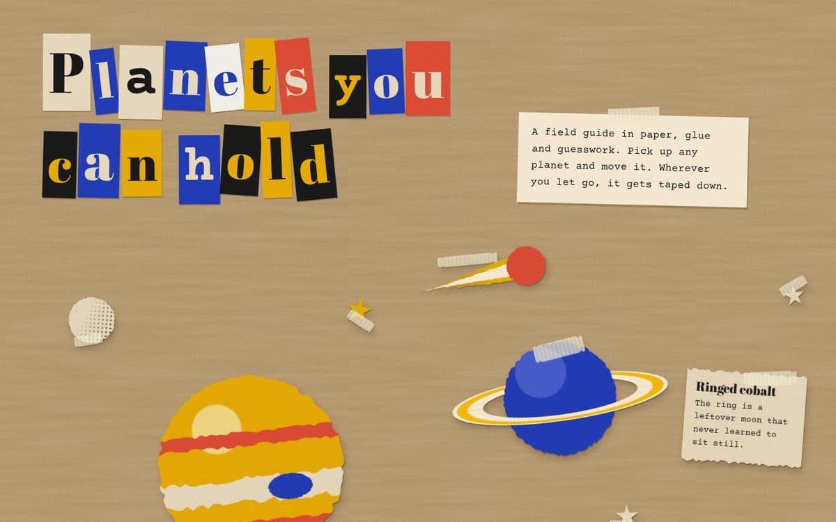 Capture du projet Planètes