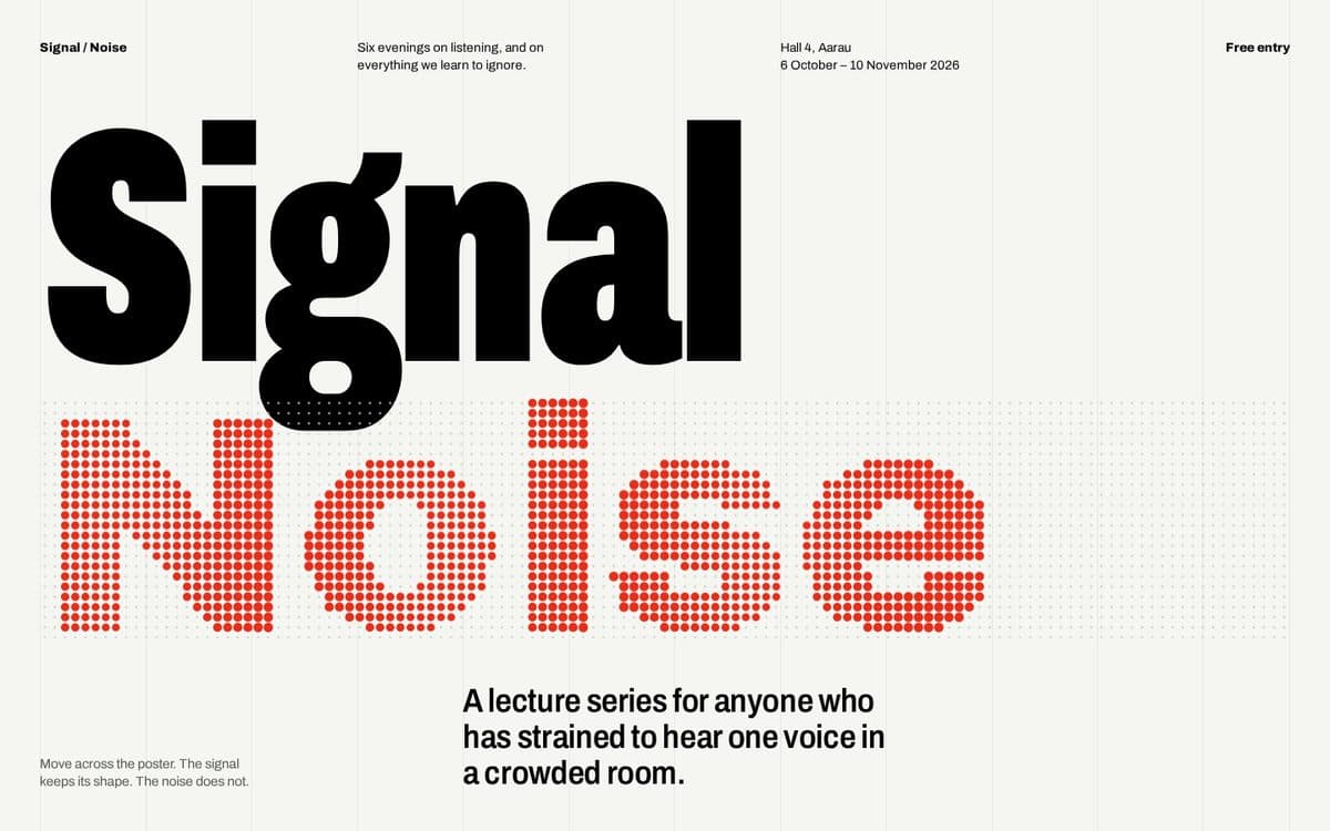 Capture du projet Signal / Noise
